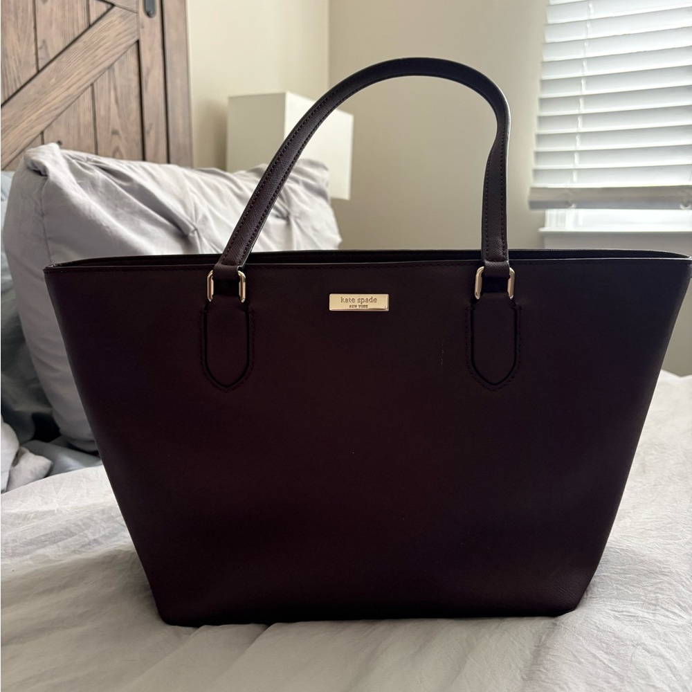 Kate Spade Rich Burgundy Tote